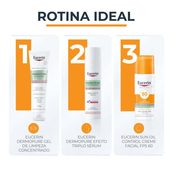 Eucerin Sun Oil Control Gel Creme Facial FPS 60 50ml - Image 3